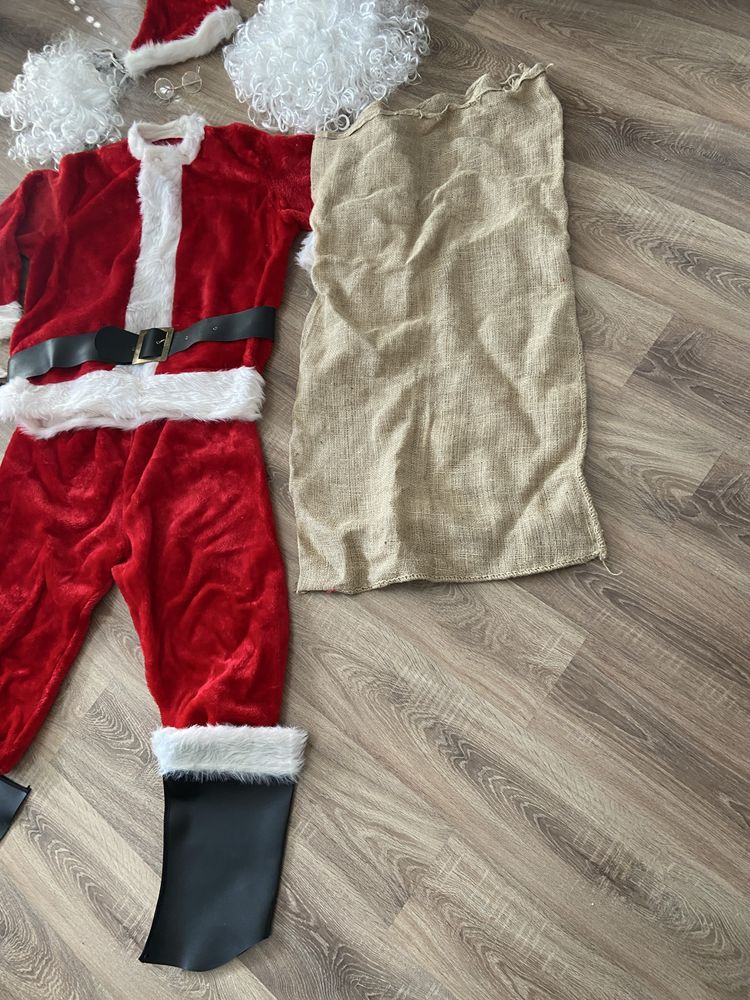 Strój Świetego Mikołaja L/XL , 12 elementów