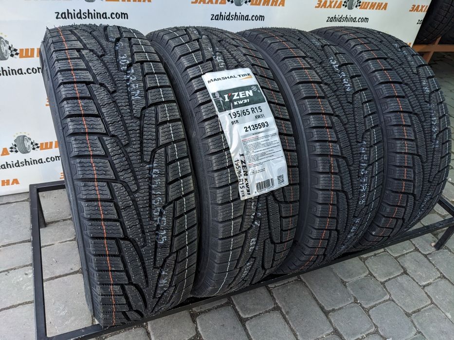 Нові 195/65R15 Marshal I'Zen KW31 91R зимові шини 2024р. (8шт)