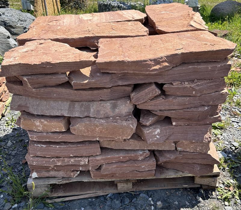 CZERWONY PIASKOWIEC Płyty Chodnikowe Tarasowe Oczko Wodne Ścieżka Grys