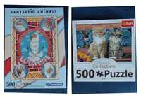 Puzzle 500 nowe Clementoni Fantastic Animals: Llamaste lamy Trefl koty