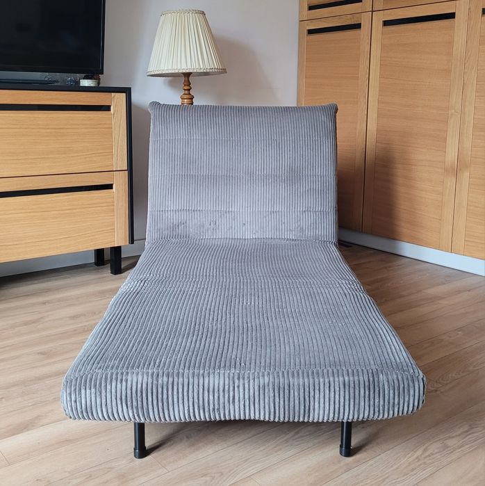 Fotel rozkładany Sofa SOLACE 1-osobowa, z funkcją spania sztruksowa