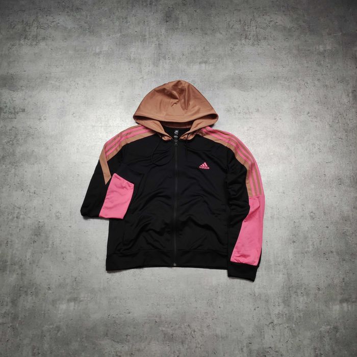 DAMSKA PREMIUM Bluza Sportowa Adidas Czarna Kolor Hoodie ClimaCool