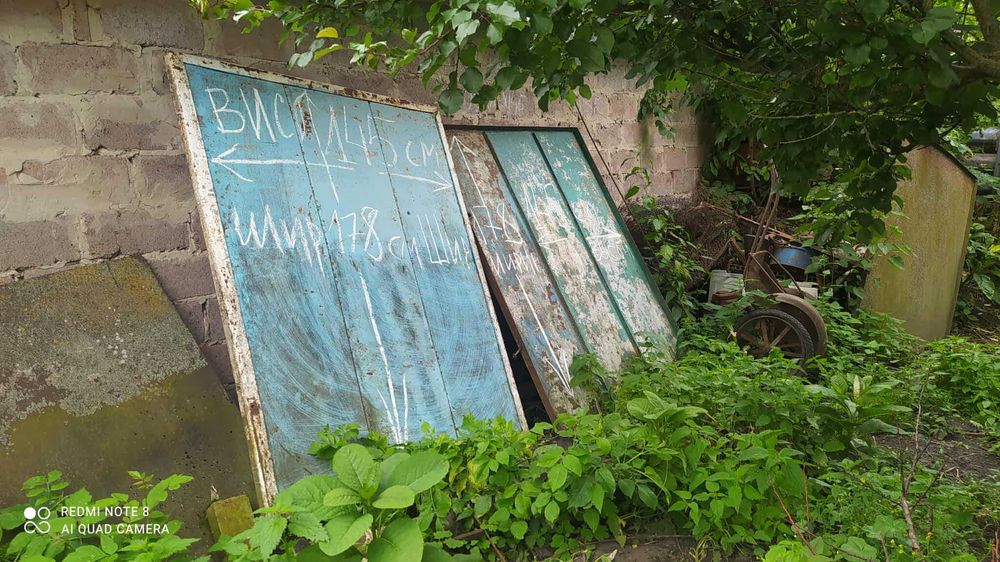 Ворота распашные заводского изготовления времен СССР