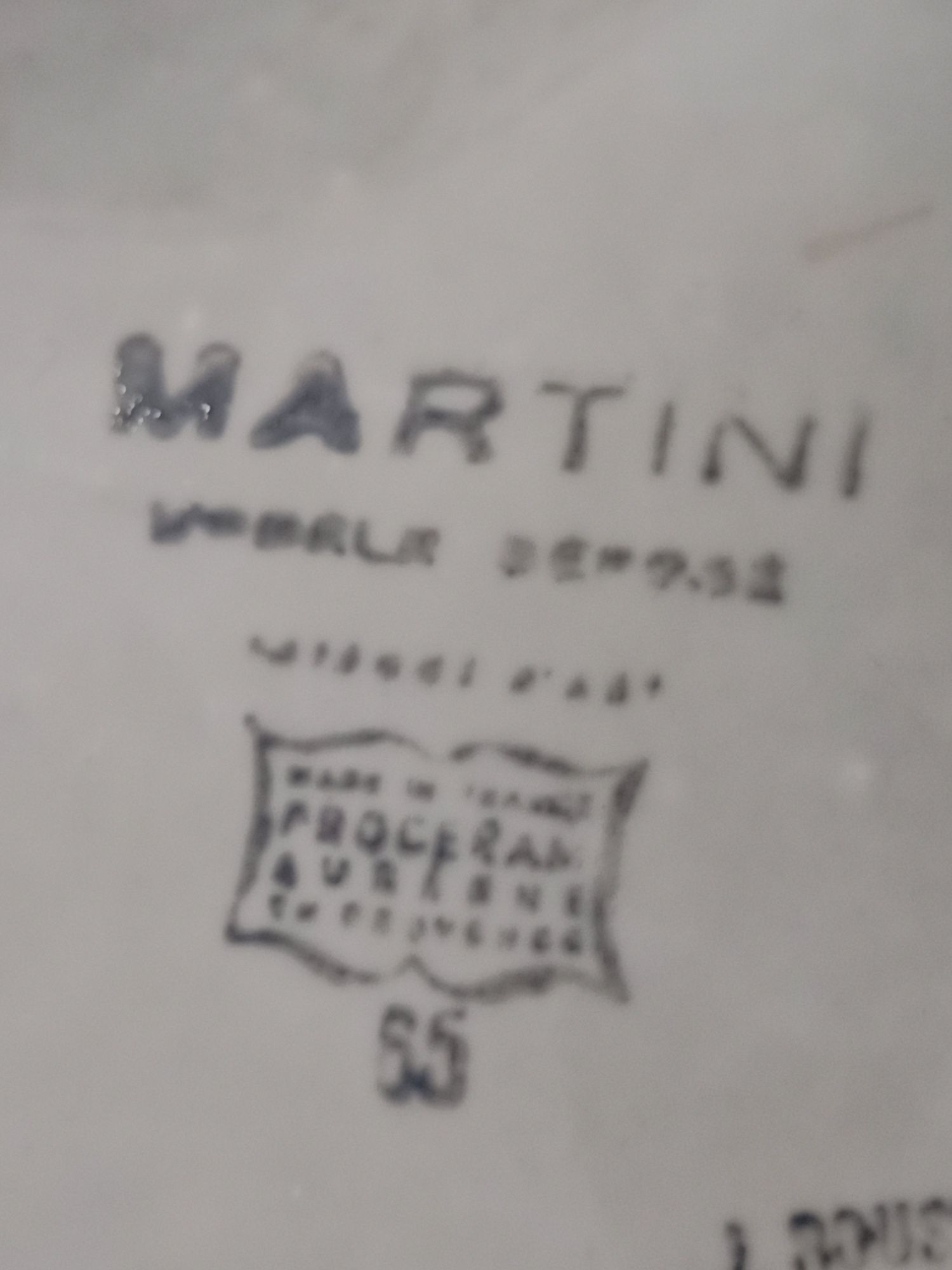 Cinzeiro antigo com publicidade da Martini - artigo colecionável