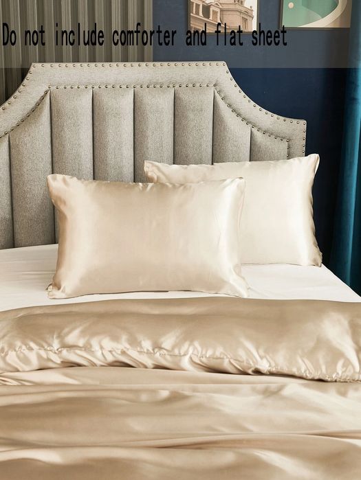 Poszewka Na Kołdrę I 2 Poduszki Imitacja Jedwabiu