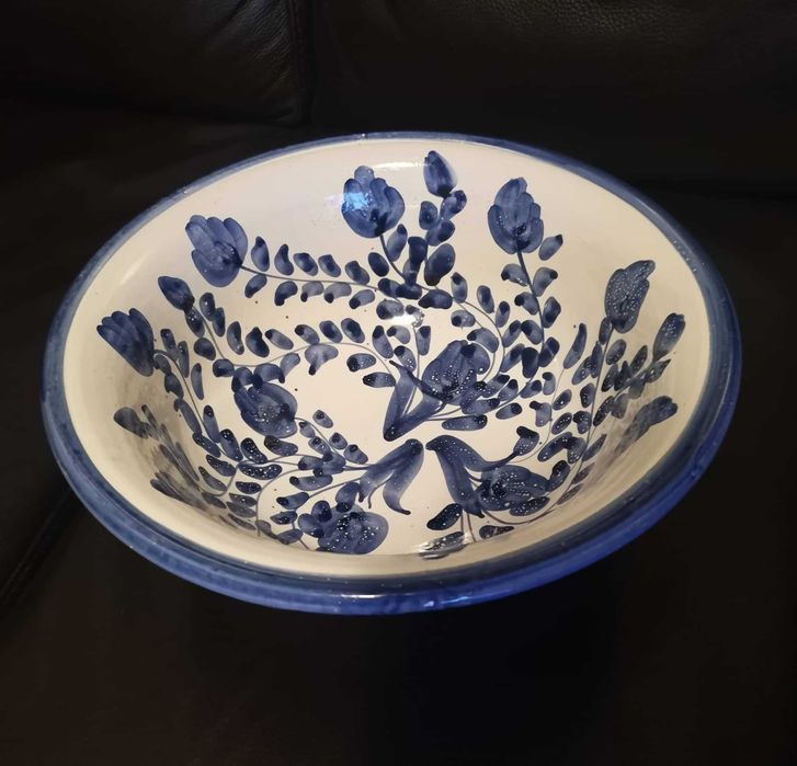 Jarro e bacia Cerâmica Leite