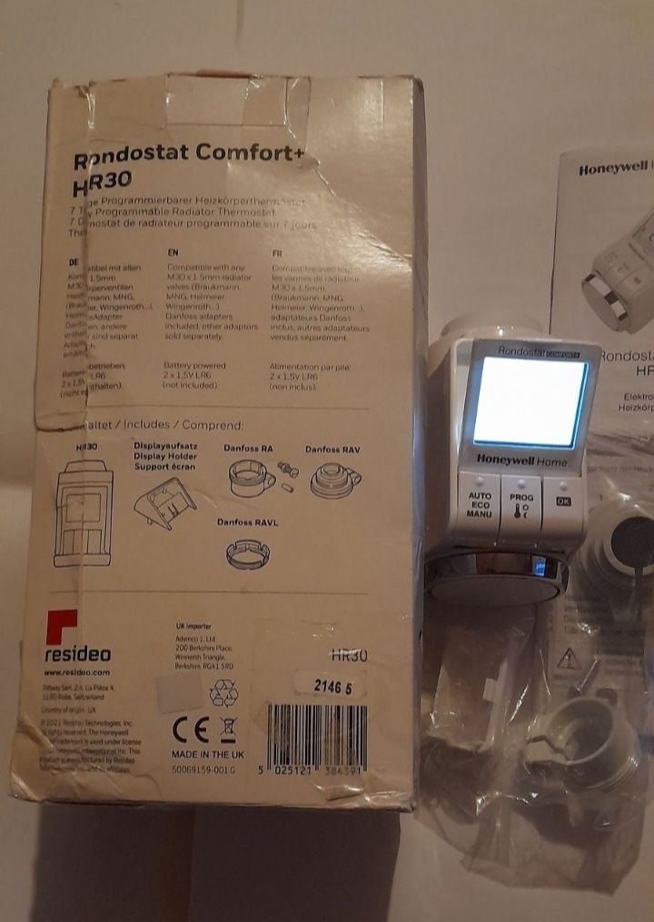 Honeywell Home Rondostat Comfort+ HR30 радіаторный термостат.