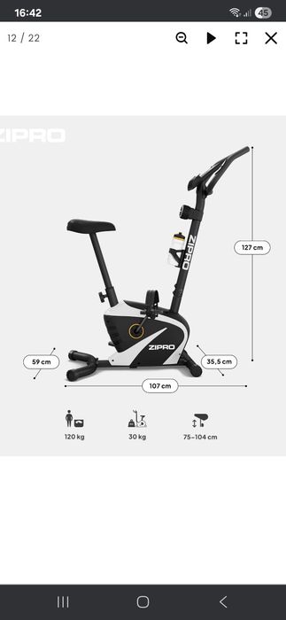 Rowerek stacjonarny treningowy Zipro Beat RS