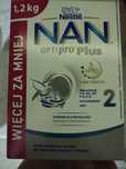 Sprzedam nowe 3 opakowania mleka Nan optipro plus 2 , 1,2 kg