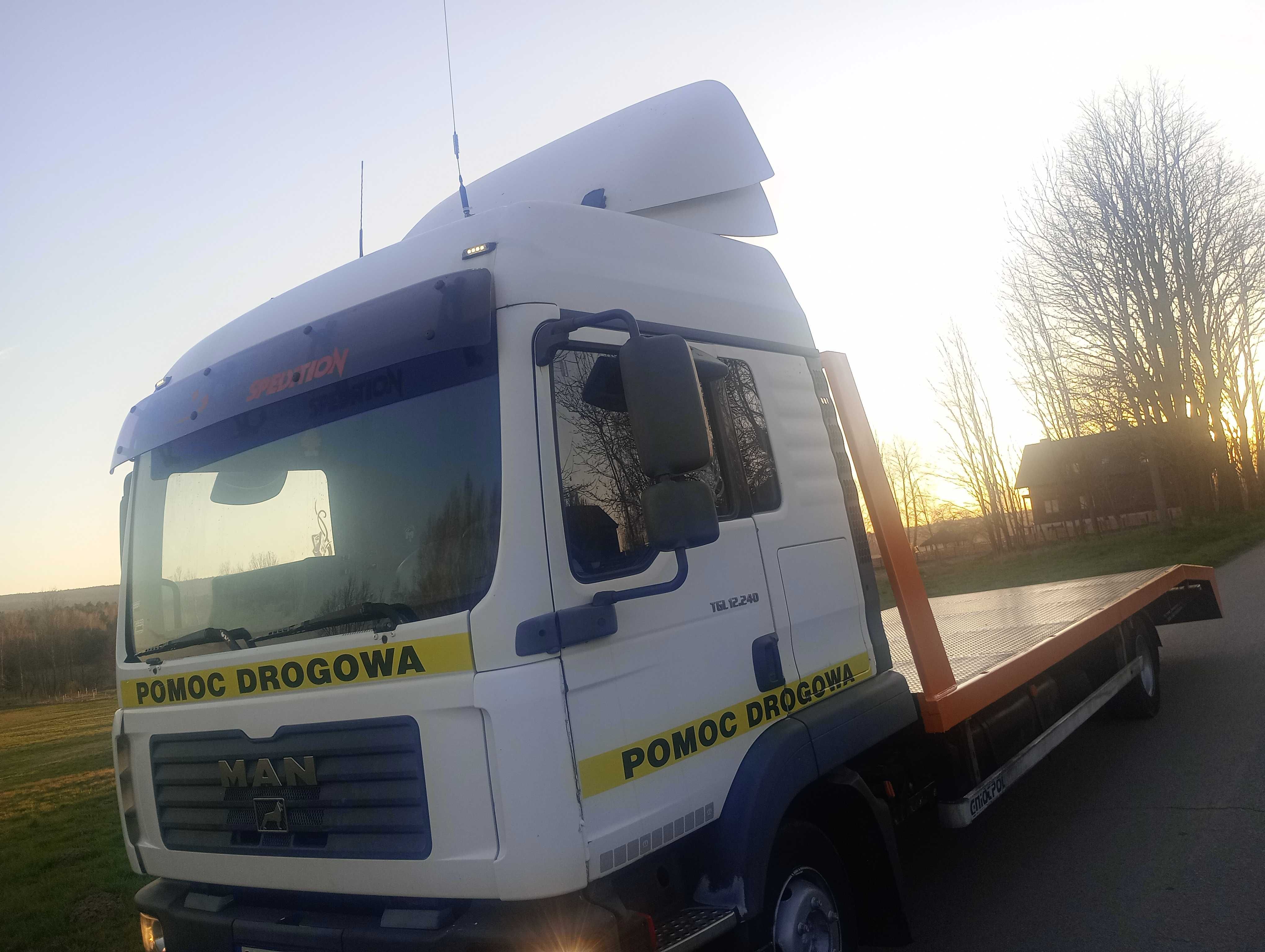 Zabudowa Najazd Laweta Autolaweta Pomoc Drogowa Man TGL 12.240 DMC 12T