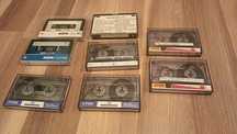 8 Kaset magnetofonowych 90 minut (AGFA, TDK, Memorex)
