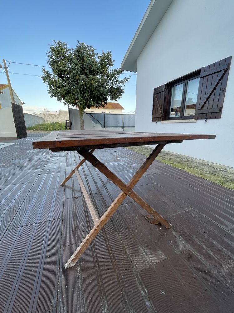 Mesa madeira jardim