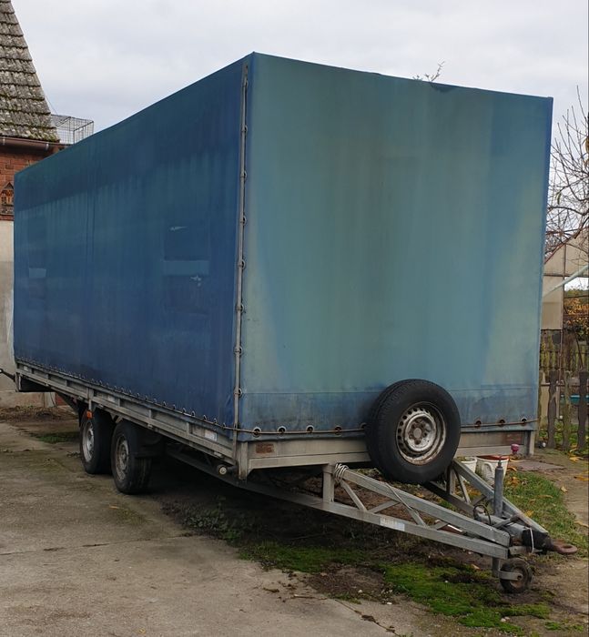 Przyczepa dwuosiowa, plandeka