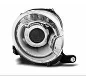 Fiat 500 Lampy reflektory przednie 07-15 soczewkowe chrom projektor