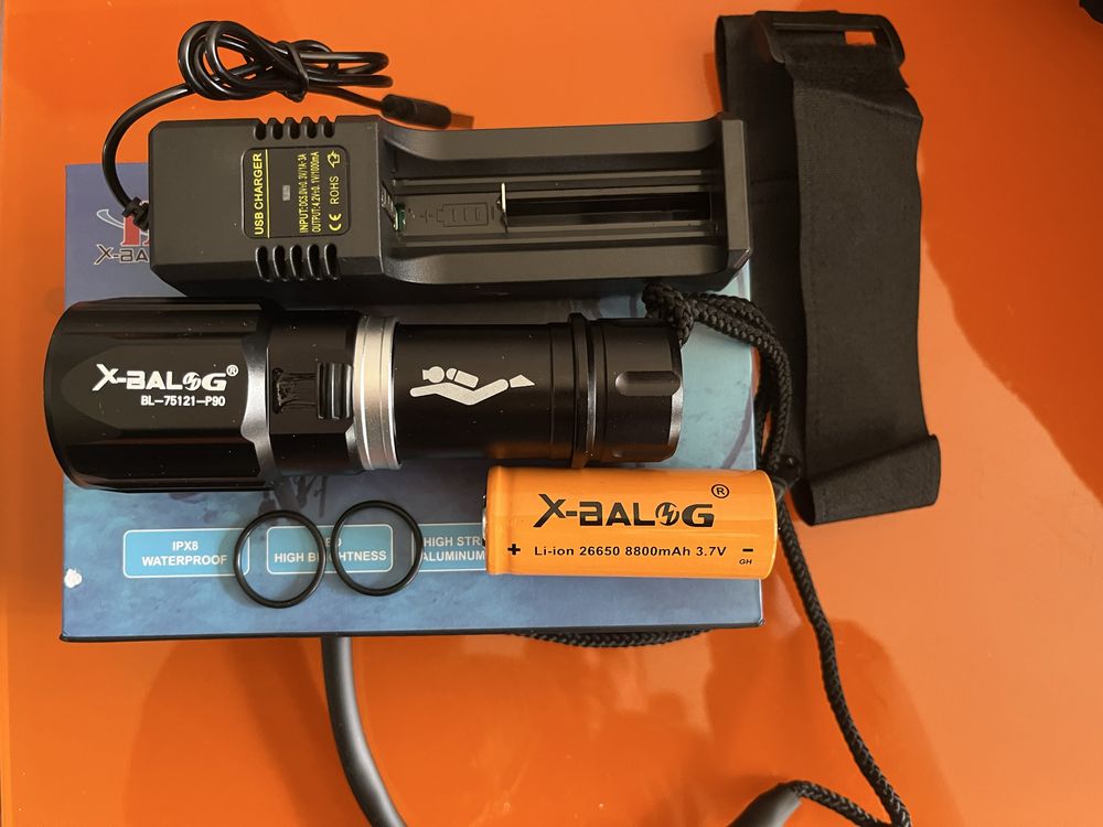 Pesca submarina lanterna led ultra potente