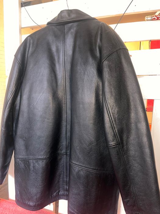 Шкіряна чоловіча зимова (демісезонна) куртка