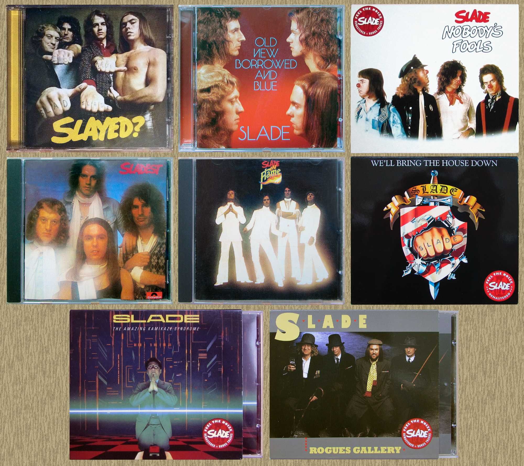 CD SLADE Slayed? / Old New Borrowed / Sladest /74/ 81 / 83 / 85