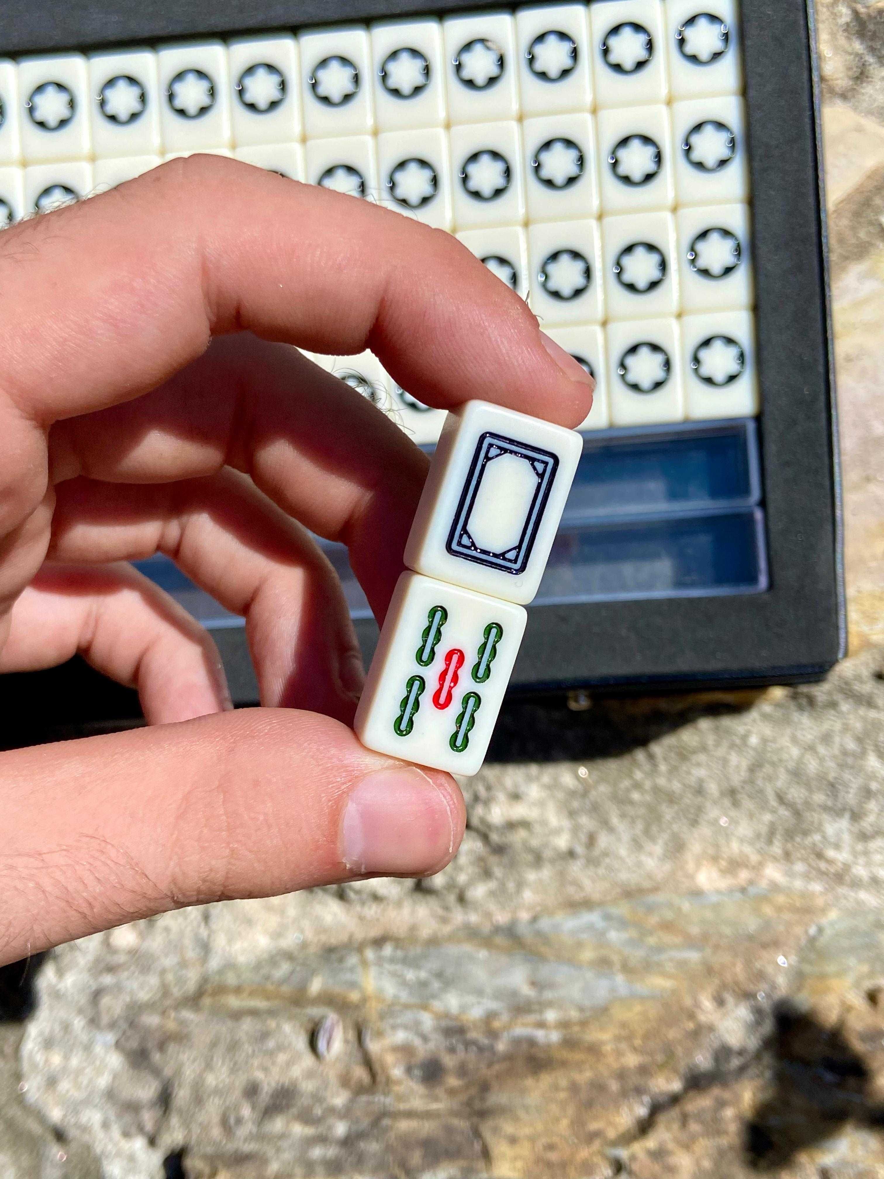 Jogo Mahjong Montblanc Com Caixa Exterior e Dados