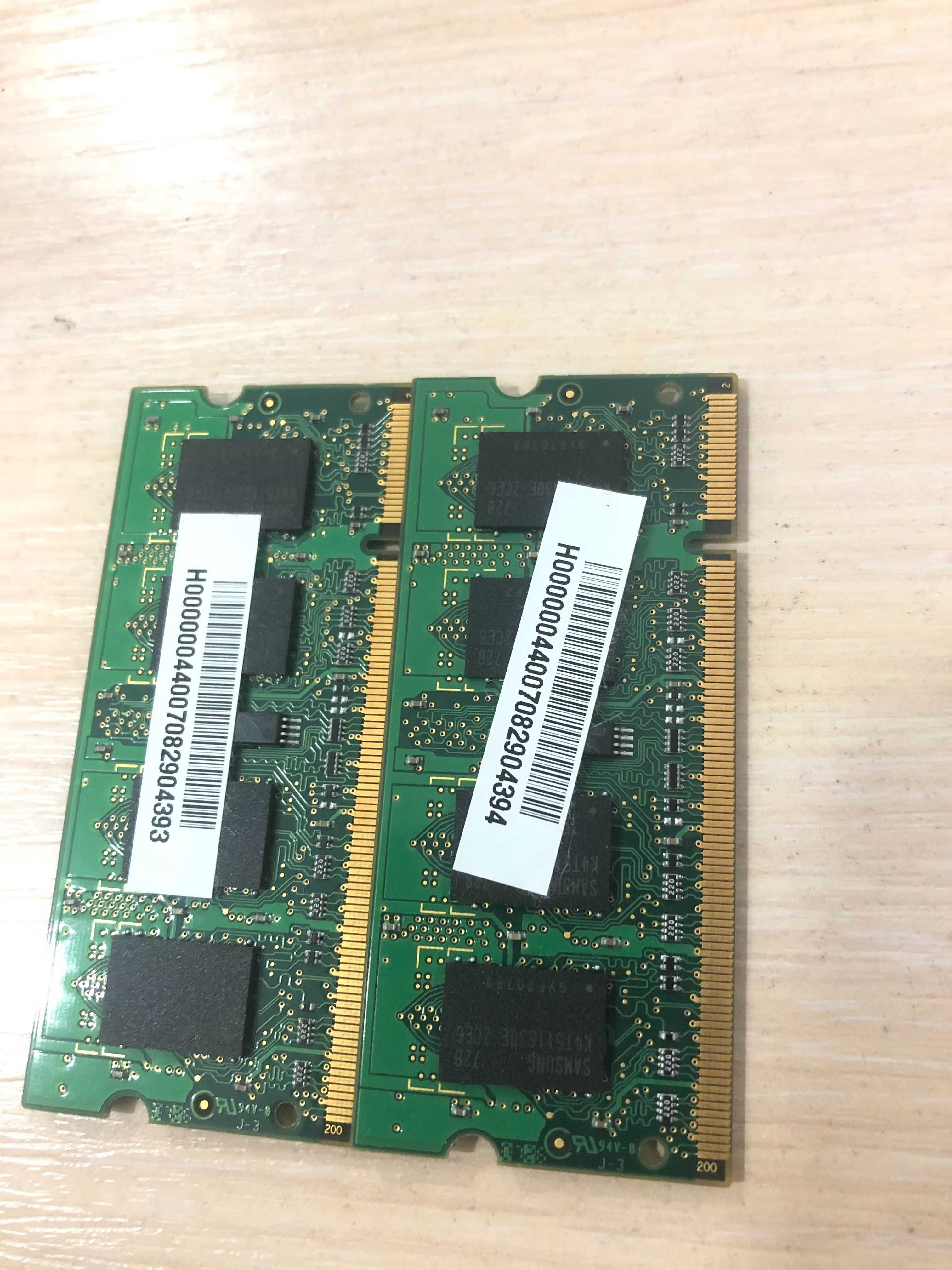 Оперативная память Samsung 512MB DDR2-667 PC2-5300s для ноутбука (2шт)