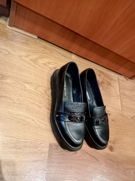 Шкіряні туфлі лофери 37-38 розмір