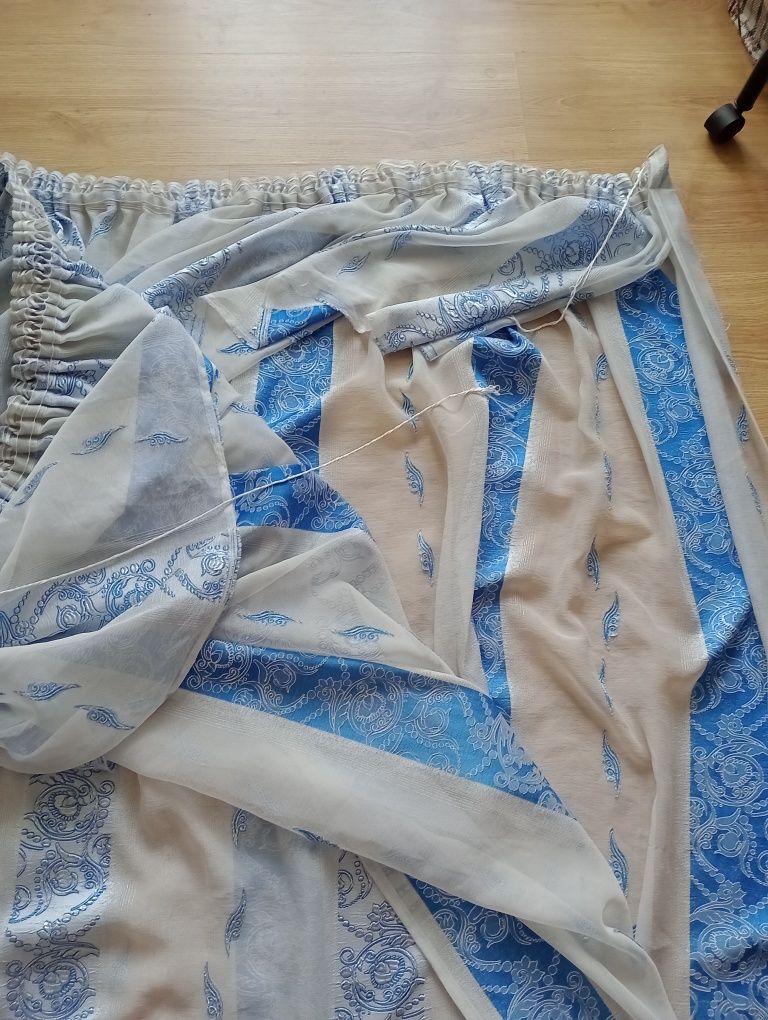 Тюль на широке вікно