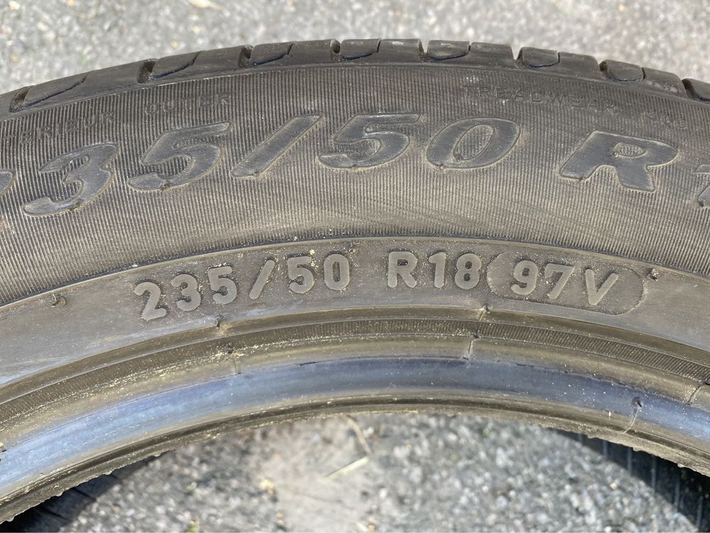 Літня резина шини (пара) 235/50R18 PIRELLI як нові