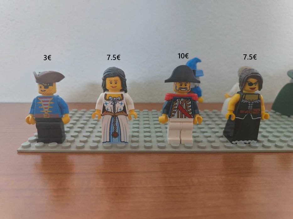 Lote Minifiguras Lego Pirates e Castle