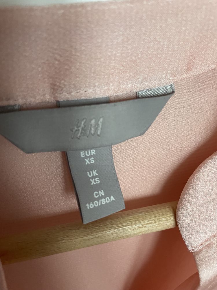 Bluzka H&M delikatny róż rozmiar XS jak nowa