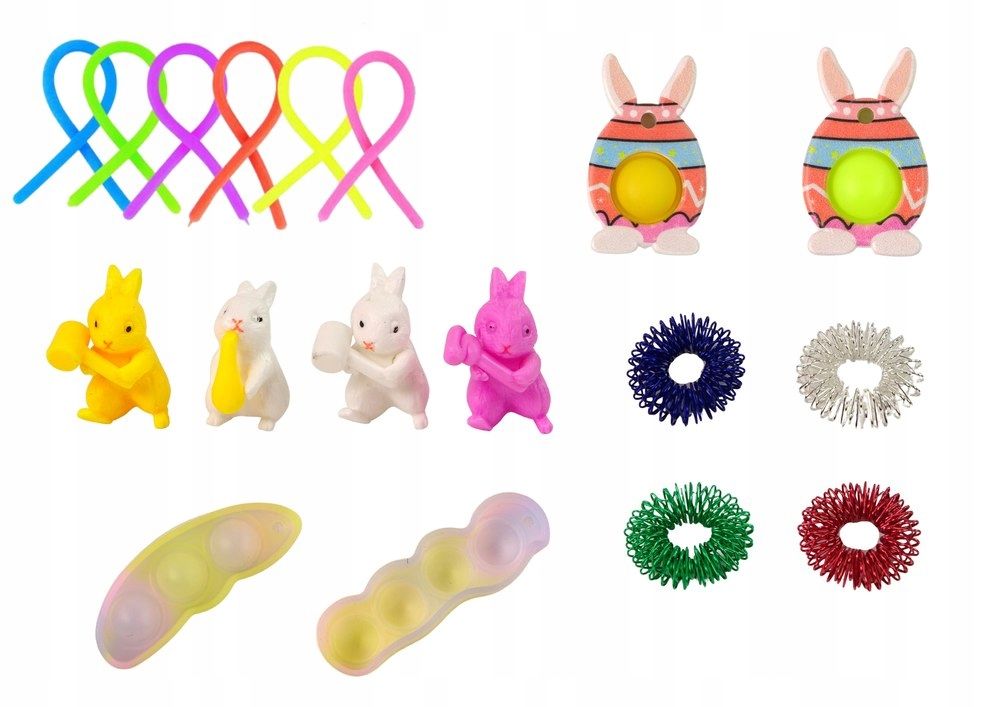 Zestaw Zabawek Wielkanocnych Fidget Toys Pop It 25