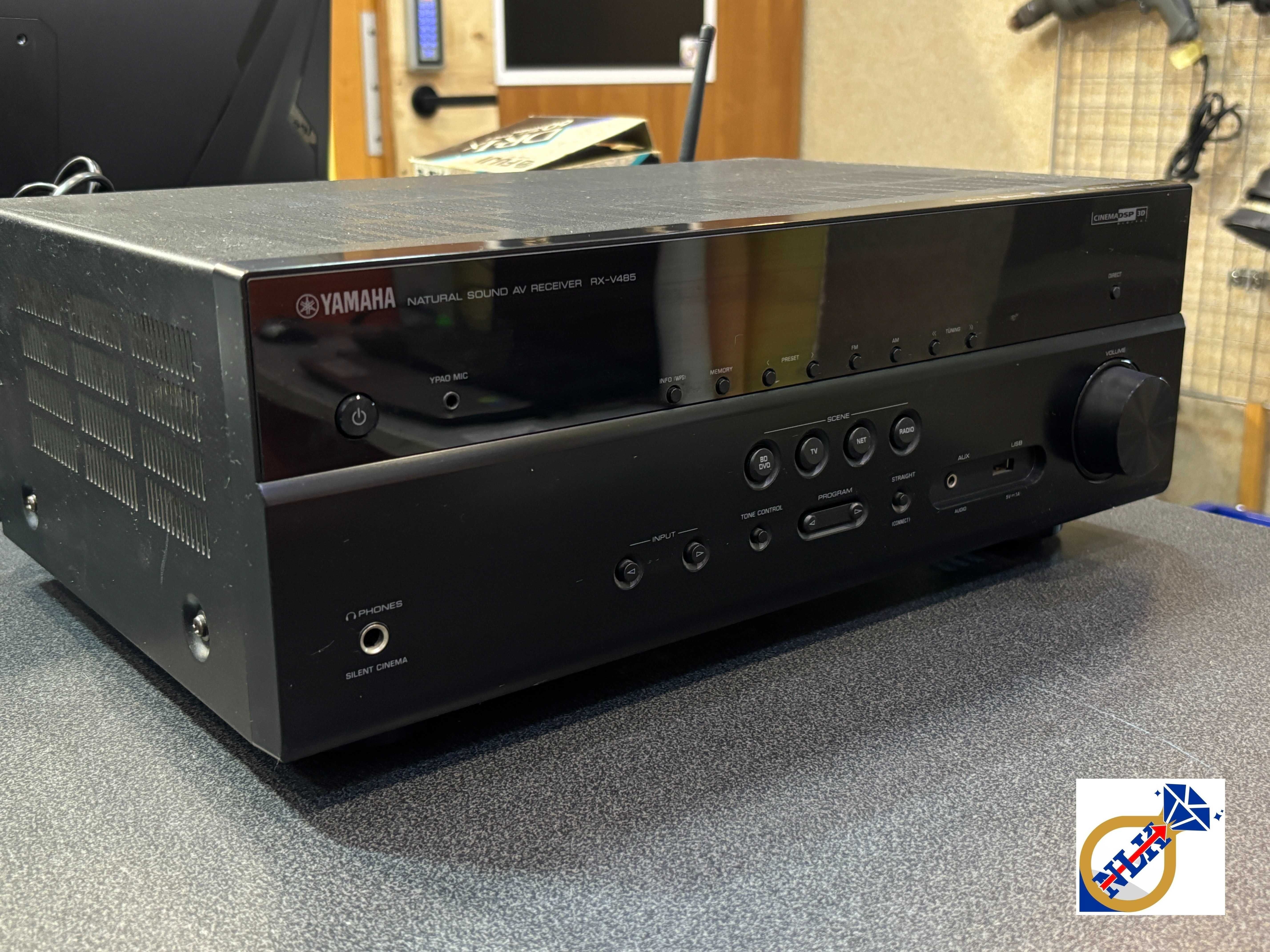 Amplituner Yamaha RX-V485 Wifi, BT, 4K MusicCast / Możliwa wysyłka /