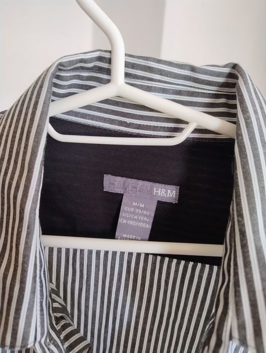 Koszula męska róż 39/40 H&m