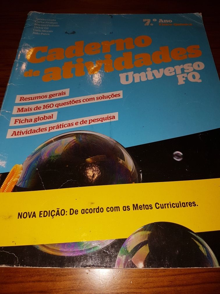 Universo FQ 7ano - caderno actividades