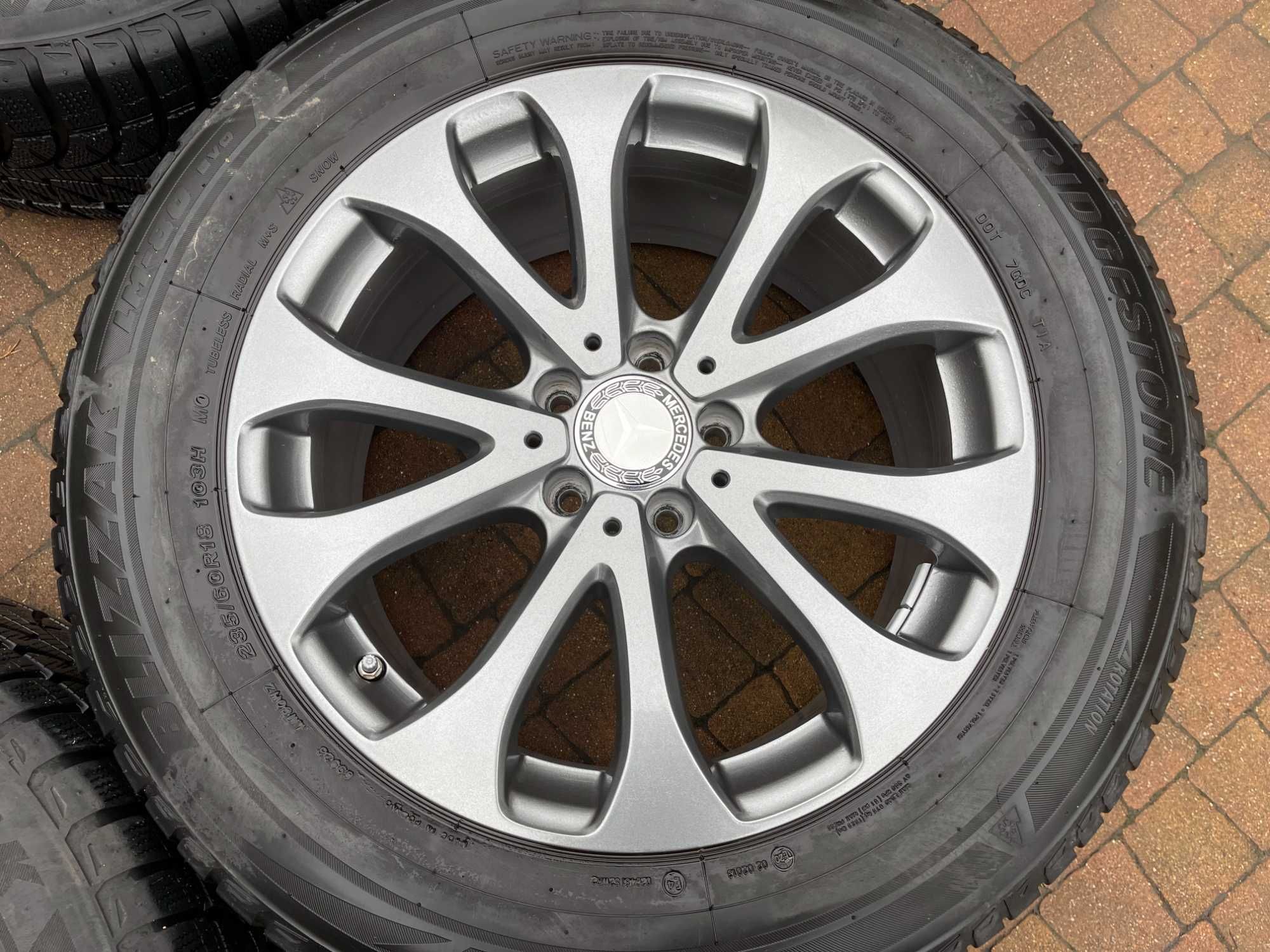 3700. Koła letnie Mercedes GLC oryginalne 5x112 ET38 235/60/18 2022/23