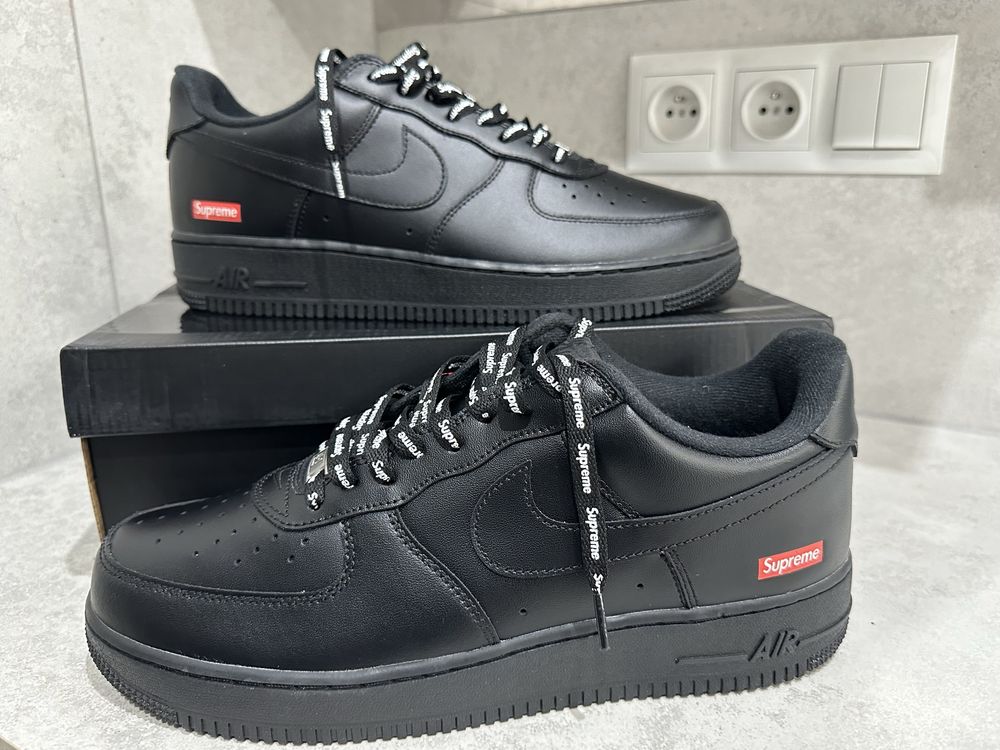 Nike air force 1 supereme black