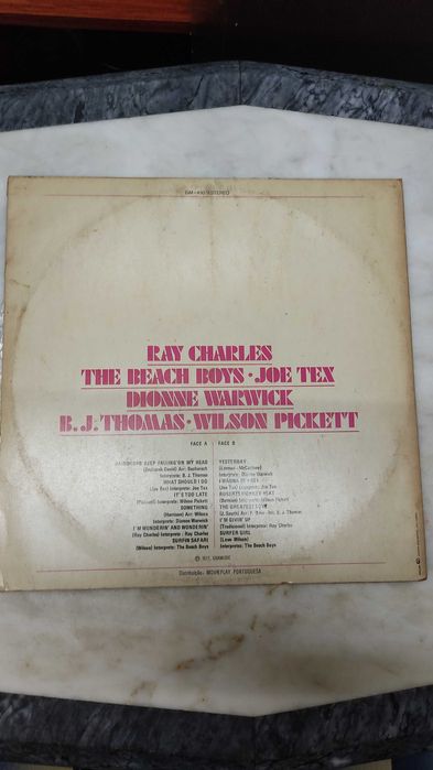 LP Vinil Ray Charles e Outros 33 Rotações Disco