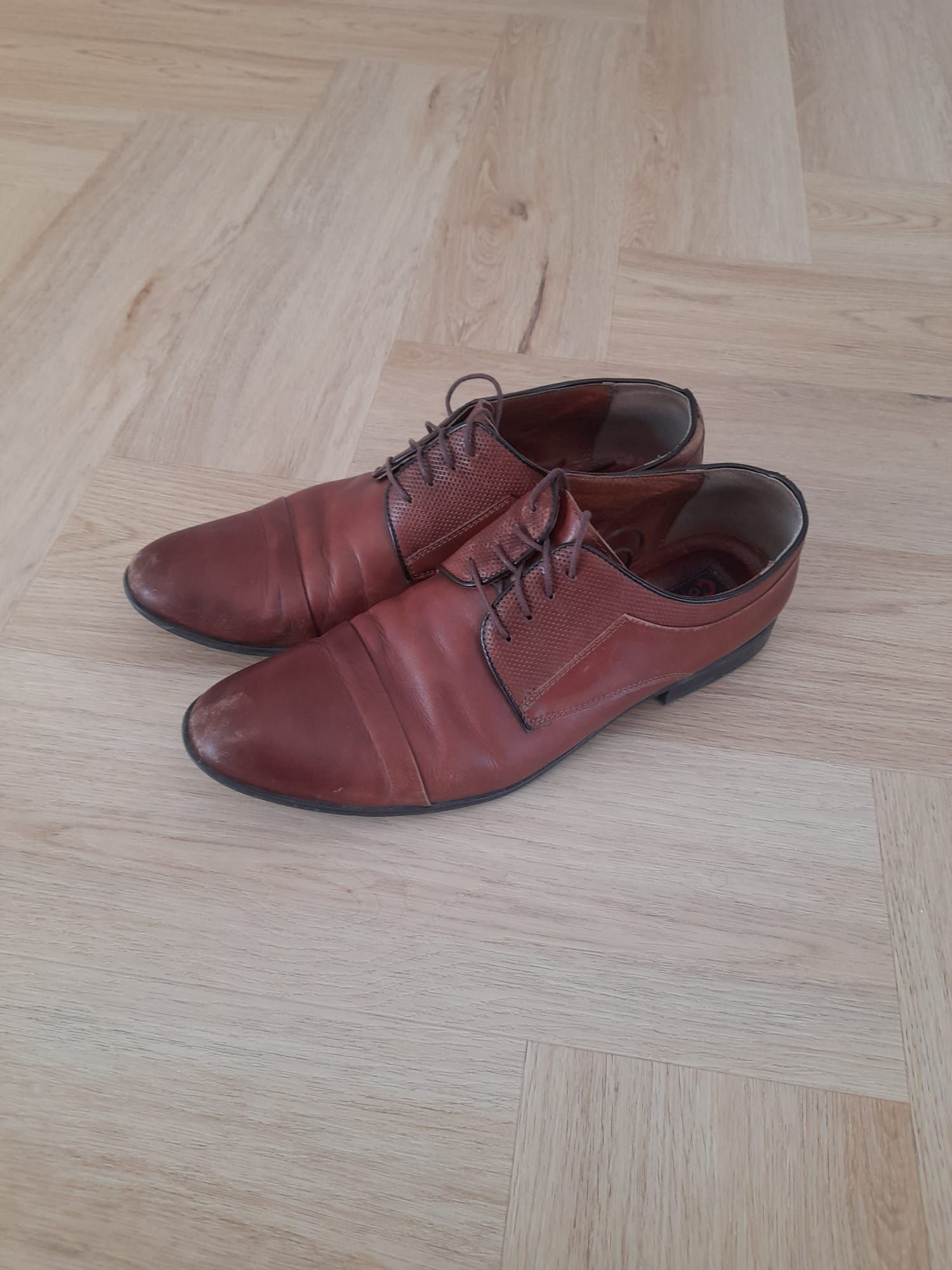 43 skóra naturalna campol pantofle eleganckie buty męskie