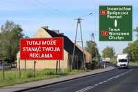 REKLAMA- miejsce na reklamę SZADŁOWICE DK15 Inowrocław-Toruń