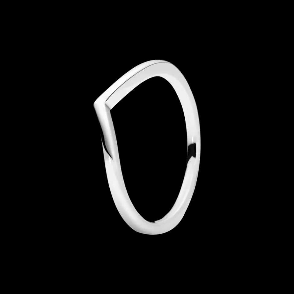 Каблучка Pandora срібна Wishbone, розмір 19 мм