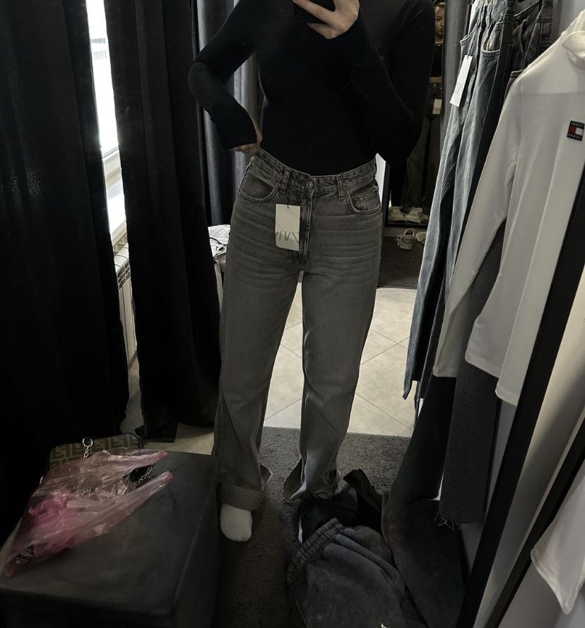 Джинси зара zara wide leg