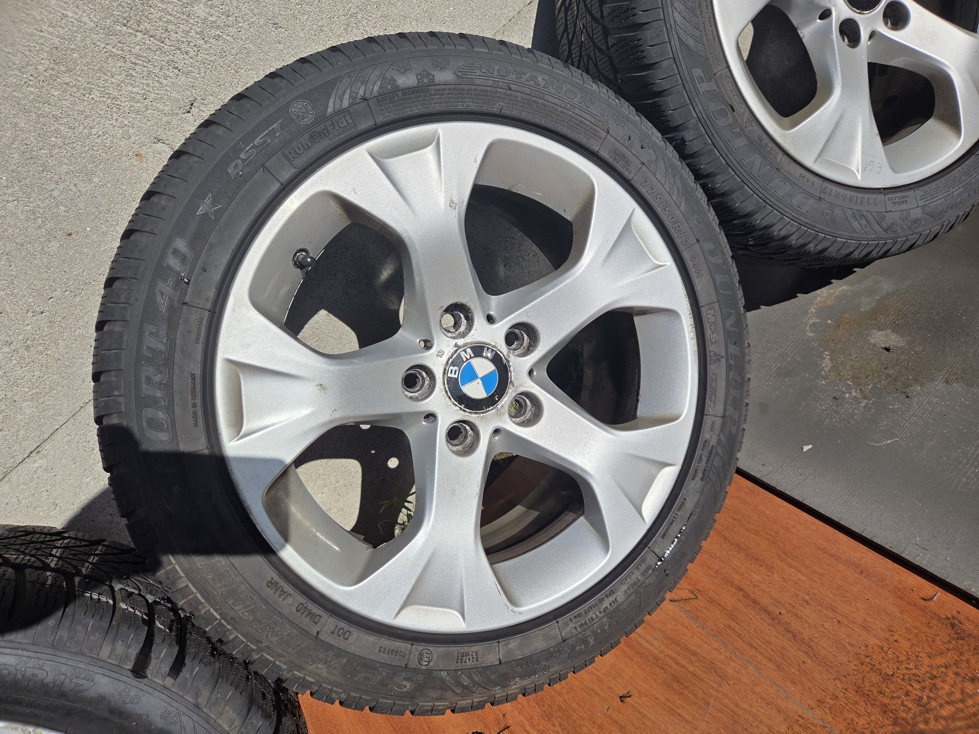 Alufelgi BMW X1 E84 5x120 IS34 7.5J + Opony zimowe Dunlop 225/50R17