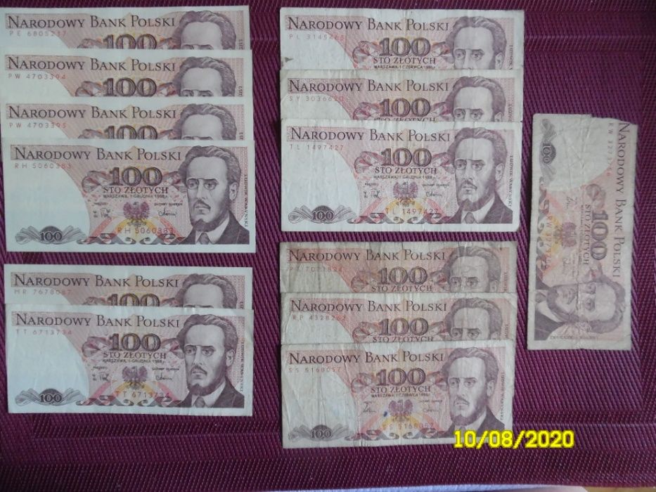 Sprzedam banknoty z okresu PRL