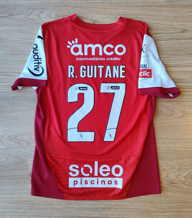 Camisola de jogo usada pelo Guitane no SC Braga