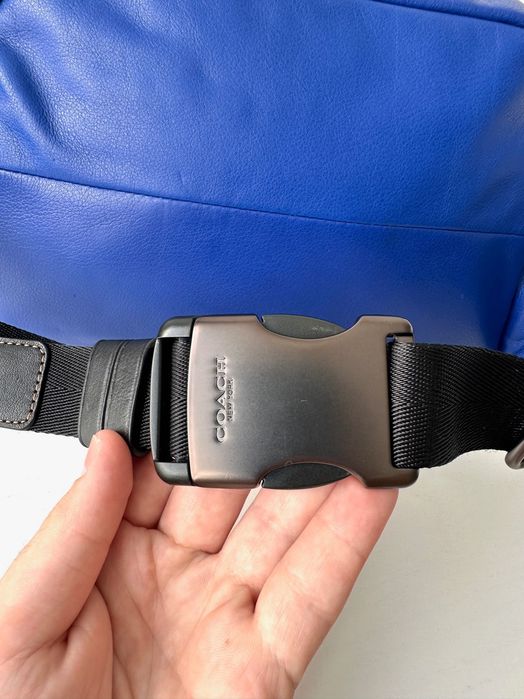 COACH Pacer Sport Pack Чоловіча шкіряна сумка бананка мужская сумочка