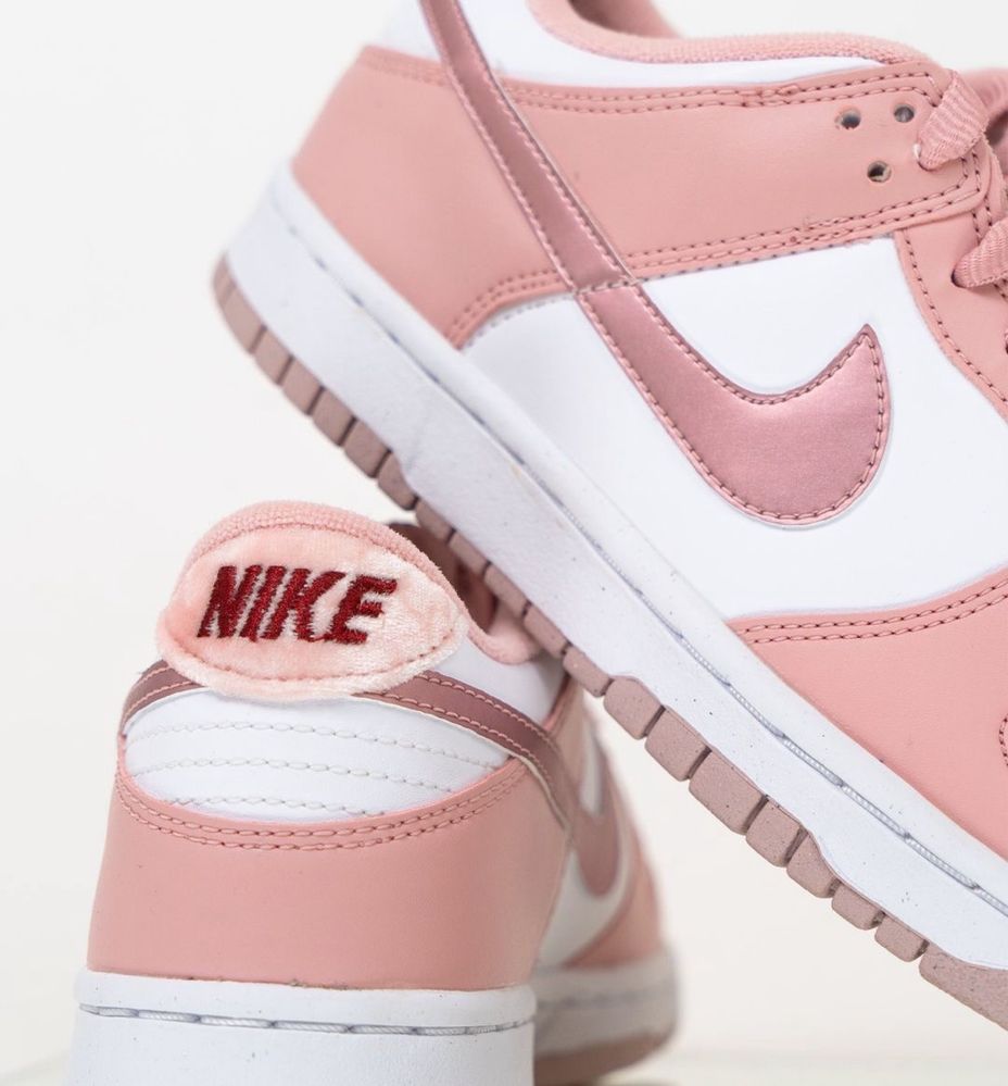 Найки рожеві жіночі Nike Dunk Low Pink Оригінал. Данки рожеві лоу пінк