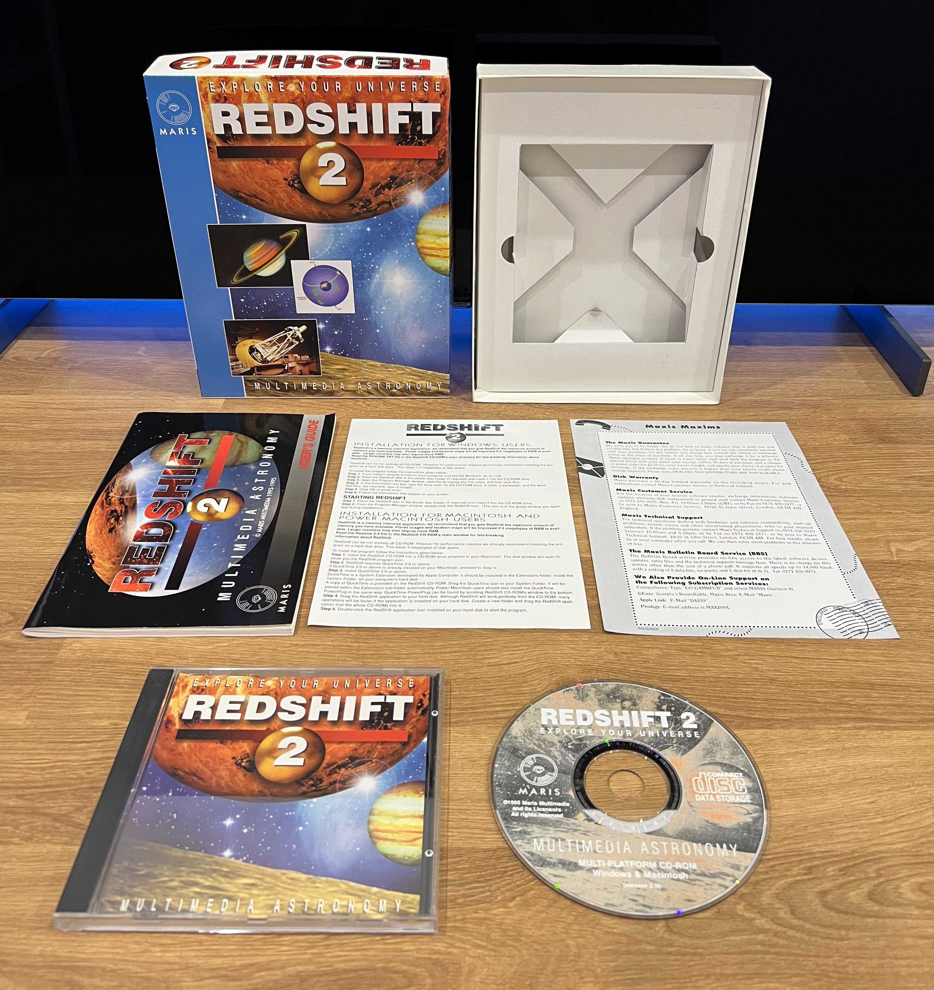 Redshift 2 program astronomiczny (PC/MAC EN 1995) wydanie BIG BOX