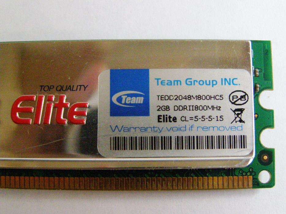 Memorias Team Elite DDR2 4GB(2x2GB) 800Mhz CL5