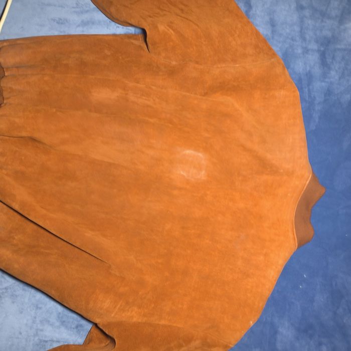 Бомбер кожаный - замшевый