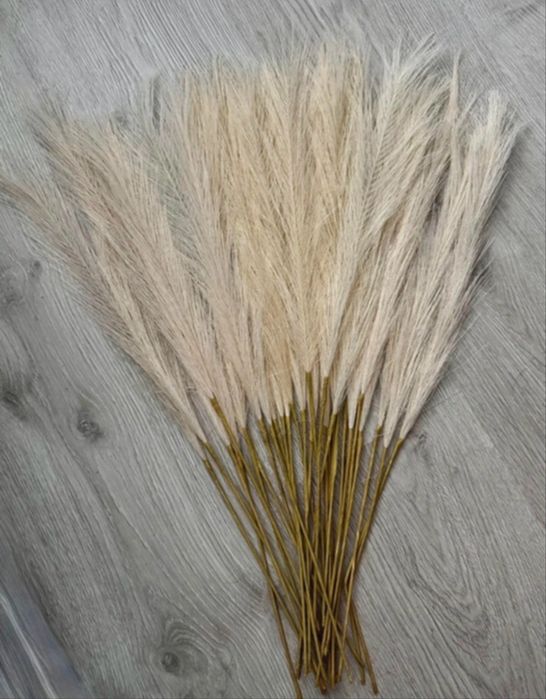 Sztuczne trawy pampasowe 55cm – zestaw 24 szt. (3 kolory)