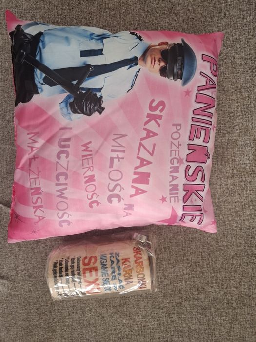 Zestaw wieczór panieński poduszka+skarbonka