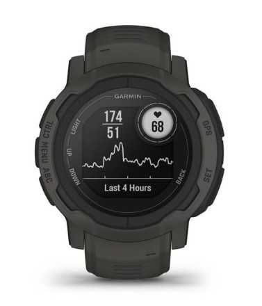 Garmin Instinct 2 із монітором серцевого ритму HRM Elevate (графіт)